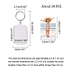 Porte-clés cadre photo acrylique pandahall elite KEYC-PH0001-18-2