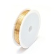 Eco-Friendly Round Copper Jewelry Wire X-CWIR-P001-01-0.5mm-2
