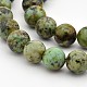 Round Natural African Turquoise(Jasper) Bead Strands G-D626-8mm-1