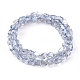 Chapelets de perles en verre électroplaqué EGLA-G035-A-PL01-2