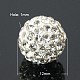 Grade A Crystal Pave Disco Ball Beads X-RB-Q195-12mm-001-2