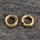 Real 18K Gold Plated Sterling Silver Open Jump Rings STER-H135-0.8x4mm-G-1