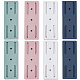 Gorgecraft 12 Sets 4 Colors PP Plastic Wall/Tabletop-mounted Power Strip Fixator FIND-GF0004-69-1