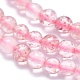 Chapelets de perles aux fraises en quartz naturel G-A177-04-14-3