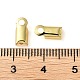 Rack Plating Brass Folding Crimp Ends KK-M269-21G-3