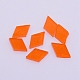 ガラスカボション  モザイクタイル  家の装飾やdiyの工芸品  菱形  オレンジ  19x12x3mm  約400個/袋 GGLA-WH0126-47E-1