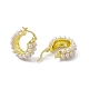 Rack Plating Brass Hoop Earrings for Women EJEW-M213-28G-2