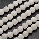 Chapelets de perles de jade blanche naturelle G-D671-8mm-1