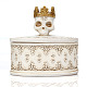 Boîtes de rangement de bijoux en résine de crâne d'Halloween DARK-PW0001-117A-1