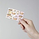 Etiquetas engomadas impermeables de la tarjeta del plástico del pvc DIY-WH0432-025-5