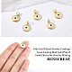 BENECREAT 8Pcs 18K Gold Plated Heart Micro Pave Clear Cubic Zirconia Heart Screw Carabiner Lock Charms for Necklaces Making KK-BC0004-61-3