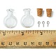 6 Stück klare Mini-Glasflaschen mit hohem Borosilikatgehalt AJEW-FS0001-09A-5