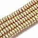 Electroplate Non-magnetic Synthetic Hematite Bead Strands G-Q465-19KC-1