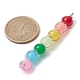 Pendenti colorati con perline rotonde in vetro imitazione giada PALLOY-JF02449-02-2
