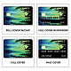 Etiquetas engomadas impermeables de la tarjeta del plástico del pvc DIY-WH0432-021-4
