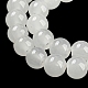 Hornear pintado imitación jade vidrio redondo bolas de cuentas DGLA-Q021-6mm-01-3