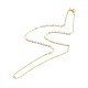 Ожерелье из латунных кабельных цепей для женщин NJEW-P265-04G-2