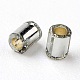 TOHO日本のシードビーズ  透明なガラスラッパビーズ  丸い穴  （シルバーの裏地付きライトブラックダイヤモンド29)個  2x1.7~1.8mm  穴：1mm  約6650個/袋  100 G /袋 SEED-F001-A2mm-29-2