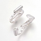 Brass Clip-on Earring Converters Findings KK-L175-01S-2