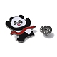 Épingles en émail panda sur le thème du sport JEWB-P026-A02-3