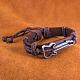 Unisex Trendy Leather Cord Bracelets BJEW-BB15579-B-9
