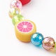 Bracelets extensibles en perles d'argile polymère faites à la main pour les enfants BJEW-JB06326-02-4