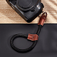 Cinturino da polso per fotocamera in cotone e similpelle AJEW-WH0258-201-4