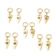 Brass Micro Pave Cubic Zirconia Huggie Hoop Earrings EJEW-JE04322-1