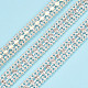Cadenas de copa de rhinestone de cristal y cadenas de bolas de latón CHC-N020-03-1