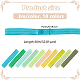 Benecreat 30 m 10 Farben flaches Polyester-Elastikband OCOR-BC0006-33A-2