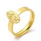 Вакуумное покрытие 304 овальное кольцо из нержавеющей стали с кольцом на палец Девы Марии для женщин RJEW-A013-02G-01-3