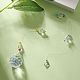 Décorations de pendentif en forme de larme de verre HJEW-TA00015-6