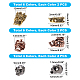 チベット風合金ビーズ  スカル  鉛フリー＆カドミウムフリー  ミックスカラー  28個/箱 PALLOY-PH0013-89-RS-2