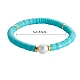 Polymer Clay Heishi Beads Stretch & Charm Bracelets Sets sgBJEW-SZ0001-33-2