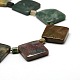 Square & Column Natural Indian Agate Beads Strands G-P063-133A-3
