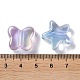 Placage uv perles acryliques transparentes PACR-C007-08-3