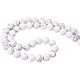 PandaHall Elite Frosted Natural Howlite Bead Strands For Jewelry Making G-PH0028-8mm-01-5