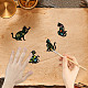 CRASPIRE Black Cat Clear Stamps Flower Plant Dandelion Reusable Retro Transparent Silicone Stamp Seals for Journaling Card Making Decor DIY Scrapbooking Supplies Album Decoration Craft DIY-WH0439-0217-4