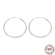 925 серебряные серьги-кольца с родиевым покрытием EJEW-K258-02E-P-1