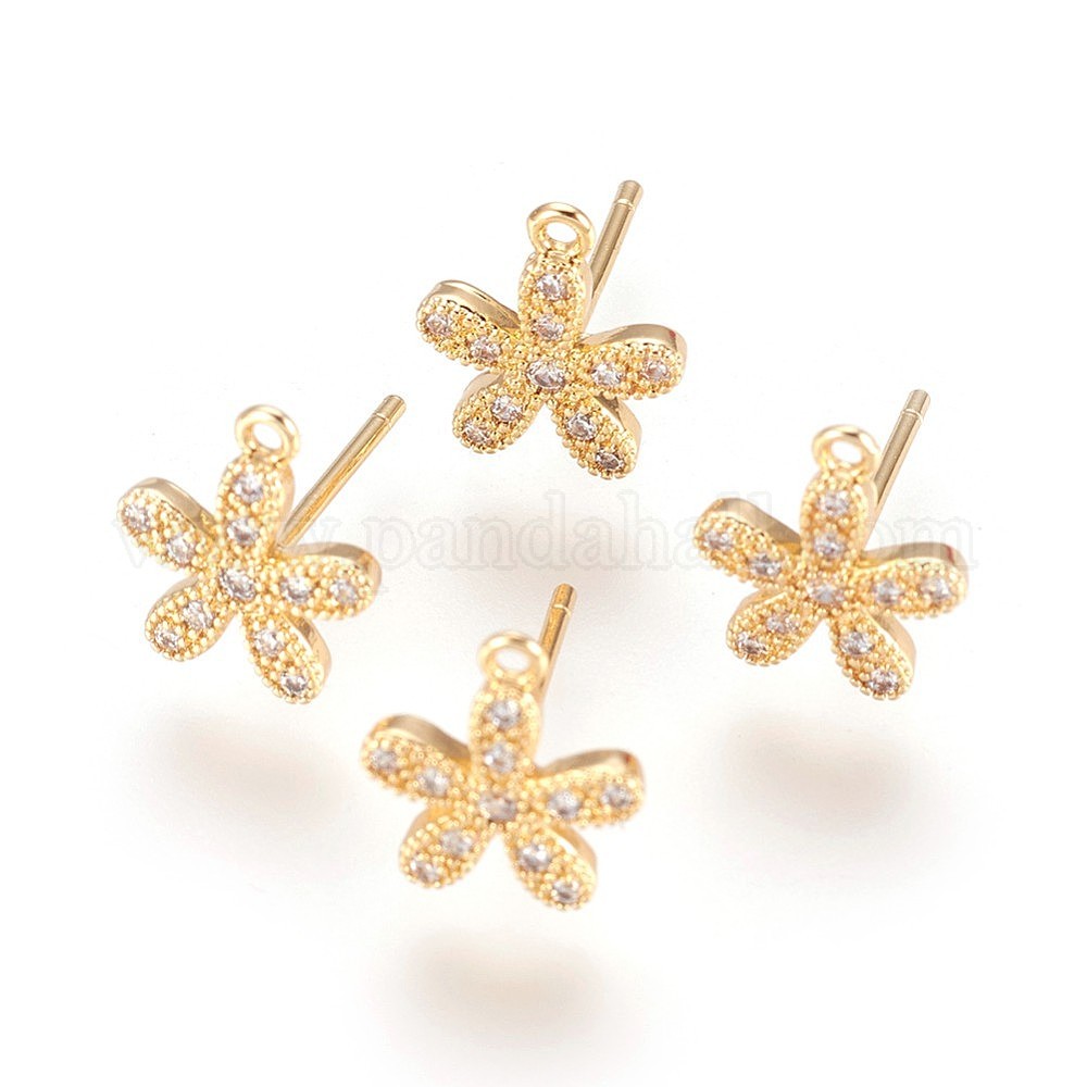 Kit De 16 Colgantes De Circonita - Corazón, Lazo, Flor, Cereza, Chapado En Oro 18K