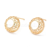 Brass Stud Earrings KK-K333-43G