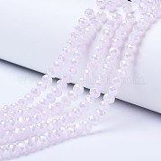 Стеклянные бусины с гальваническим покрытием  EGLA-A034-J4mm-B04