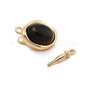 Застежки латунные коробки KK-C075-13G-01