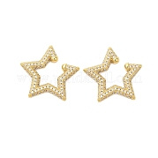 Серьги-каффы со звездами из кубического циркония KK-A228-06G