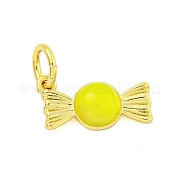Подвески из латуни с эмалью в стойку KK-U021-04A-G