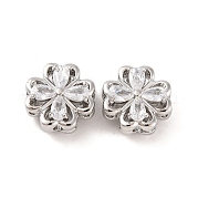 Латунные микропаве из прозрачного кубического циркония KK-S389-21P