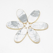 Естественно Howlite большие кулоны G-Q983-A04