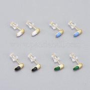 Серьги-гвоздики из латуни EJEW-L231-66