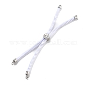 Серебряные браслеты из витого нейлонового шнура DIY-B066-03P-23