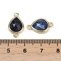 Gefärbte natürliche Lapislazuli-Anhänger mit facettierten Verbindern&nbsp;G-L514-048P-11